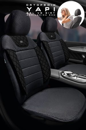 Aura Sport Seri Mödüler Set Oto Koltuk Kılıfı – Universal Uyum (Siyah)
