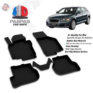 Audi A3 2004-2012 Uyumlu Araç İçi 4D Havuzlu Paspas
