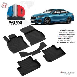 BMW 2 Serisi Gran Coupe SD 2019 Ve Sonrası Uyumlu Araç İçi 4D Havuzlu Paspas
