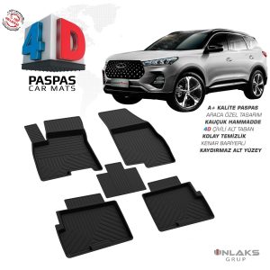 Cherry Tiggo 7 Pro 2023 Ve Sonrası Uyumlu Araç İçi 4D Havuzlu Paspas