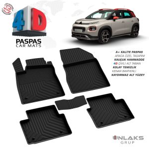 Citroen C3 Aircross 2017 Ve Sonrası Uyumlu Araç İçi 4D Havuzlu Paspas