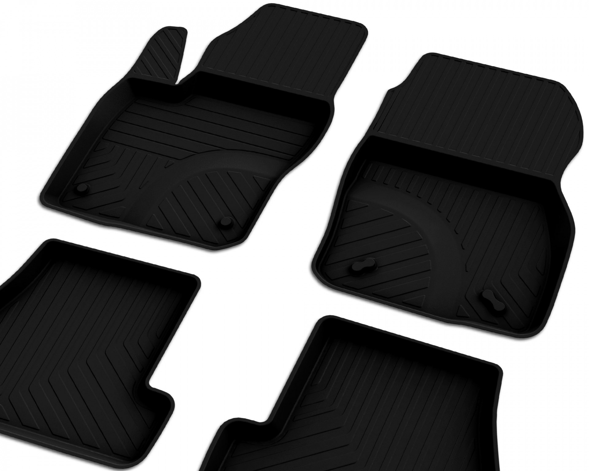 Ford Focus 3 SD 2011-2014 Uyumlu Araç İçi 4D Havuzlu Paspas - Görsel 3