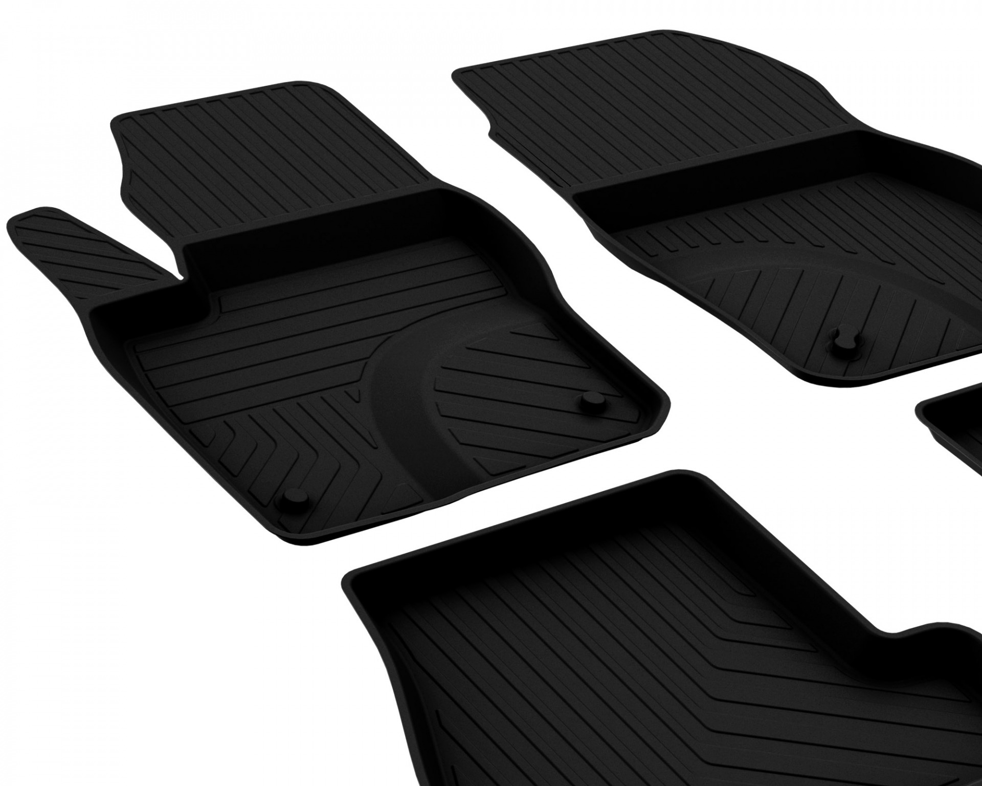 Ford Focus 3 SD 2011-2014 Uyumlu Araç İçi 4D Havuzlu Paspas - Görsel 4