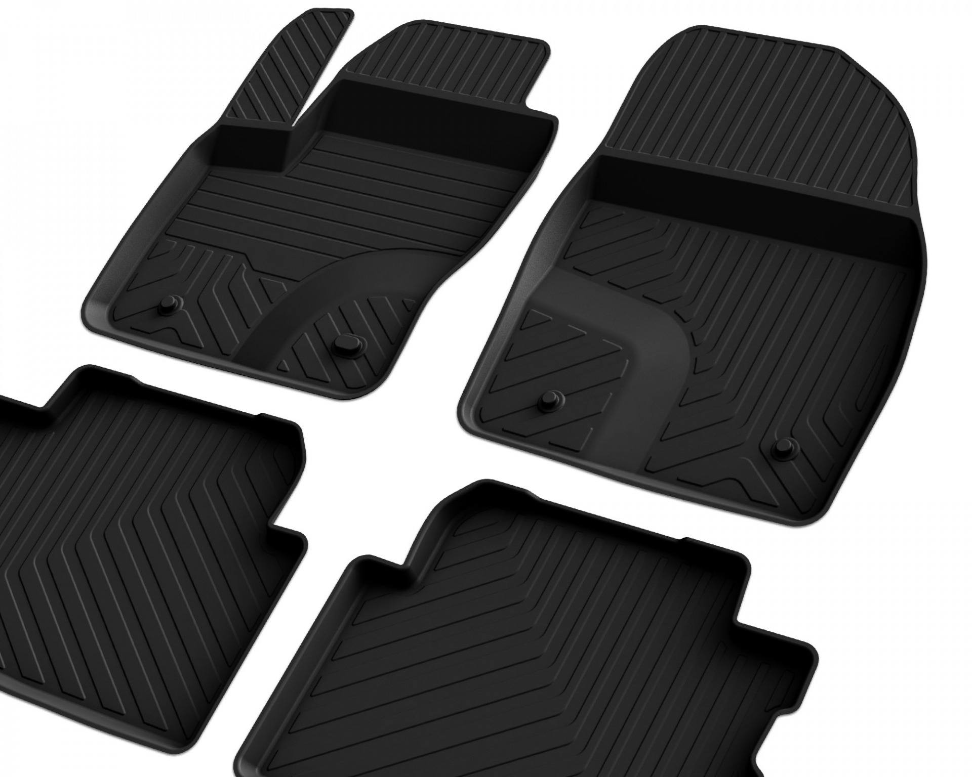 Ford Kuga 2 2013-2019 Uyumlu Araç İçi 4D Havuzlu Paspas - Görsel 3
