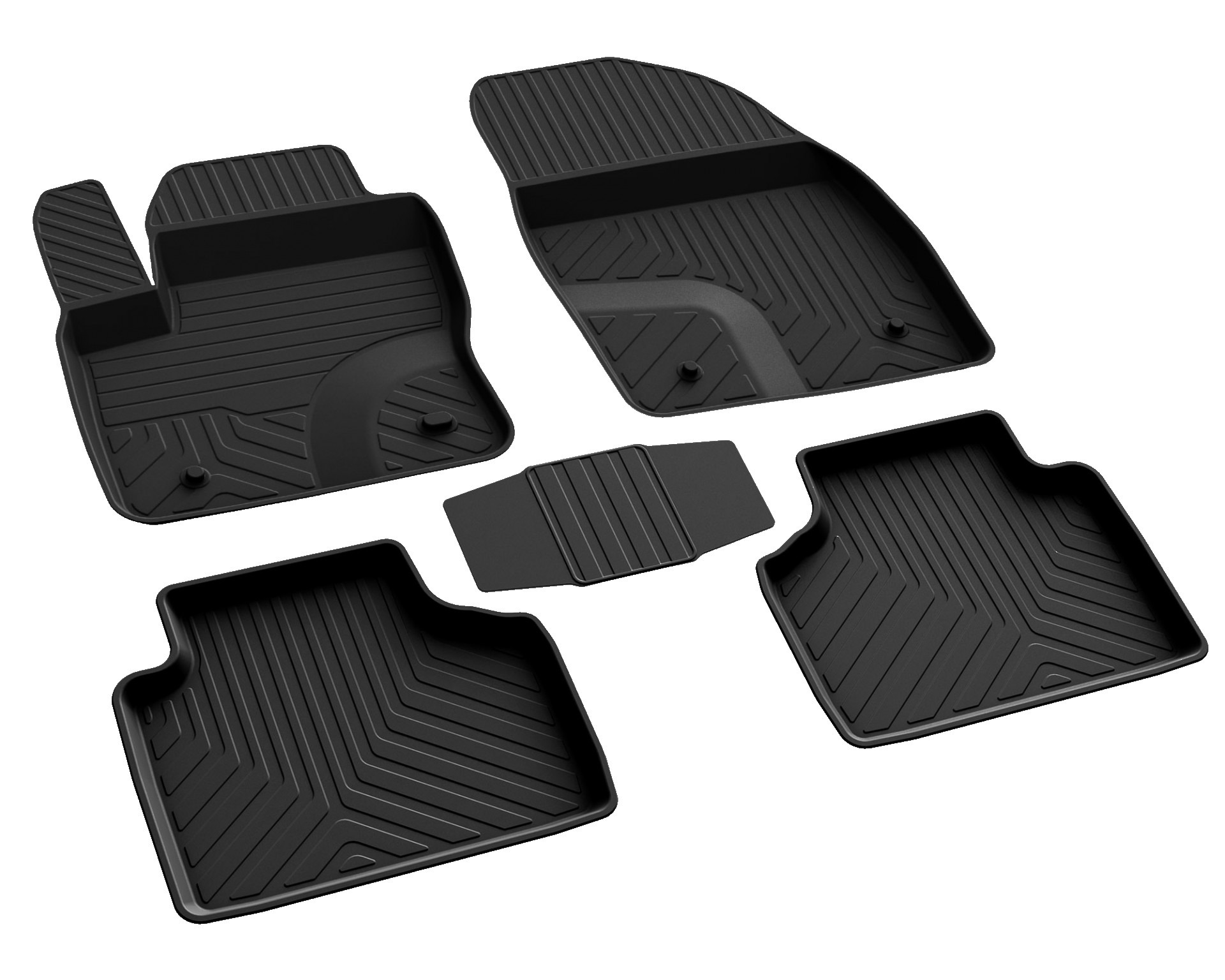 Ford Tourneo Connect 2021 Ve Sonrası Uyumlu Araç İçi 4D Havuzlu Paspas - Görsel 2